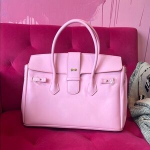 MME mink oasis 35 in peony Elegant Pink Handbag